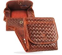 Monedero pequeño para Mujer pequeño Monedero para Mujer, pequeño Monedero para Hombre, Mini Monedero, Mini Cartera, para Hombre, pequeño Monedero para Hombre, pequeño, Marrón Azulejos, Único