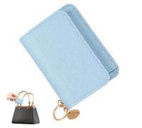 Monedero pequeño para mujer triple titular de tarjeta de crédito con bolsillo para monedas, azul, Siehe Beschreibung, Ver descripción