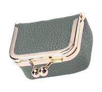 Monedero portátil para joyas con beso, caja de joyería de cuero, caja de anillos, pequeños organizadores, monedero, estuche de viaje, monedero portátil de cuero con beso, Verde almendra, Mass Beauty