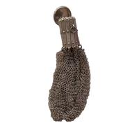 Monedero retro - Monedero coleccionable medieval antiguo | Monedero antiguo de mendigo | Bolsa de malla doble hecha a mano | Pequeño soporte de malla vintage | Exquisito para amantes y familias,