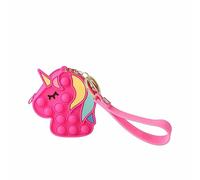 Monedero Silicona Pop-It Unicornio 7,5 X 9 X 3 Cm 1 U