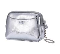 Monedero simple con patrón agrietado para entusiastas de la moda que buscan estilos y funcionalidad en bolsas de dinero portátiles de uso diario, Silver, Talla única, Mass Beauty