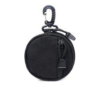 Monedero Táctico De 2 Piezas, Colgante con Bolsa De Monedas EDC, Mini Soporte para Billetera para Llaves, Paquete De Auriculares Inalámbricos, Bolsa De Monedas, para Caza, Camping, (Black)