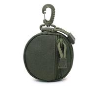 Monedero Táctico De 2 Piezas, Colgante con Bolsa De Monedas EDC, Mini Soporte para Billetera para Llaves, Paquete De Auriculares Inalámbricos, Bolsa De Monedas, para Caza, Camping, (Green)