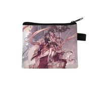 Monedero Tian Guan Ci Fu para niños, bolsa de cambio de Hua Cheng, monedero pequeño con impresión de dibujos animados, bolsa de monedas de anime con diseño de cremallera, carteras Xie Lian, bolsas de