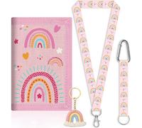 Monedero Triple para Niñas 4-12 Años|Cartera con Correa Ajustable para Cuello/Muñec Llavero de Regalo| Bolsa para Tarjetas,Monedas y Billetes| Ideal para Cumpleaños, Comunión y Colegio