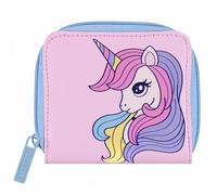 Monedero Unicornio para niñas, Monedero, Monedero para niñas con Cierre, Rosa 9x10x2 cm (Rosa Unicornio)