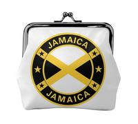 Monedero versátil con estampado de escudo de armas de Jamaica, exquisita cartera pequeña para cualquier ocasión