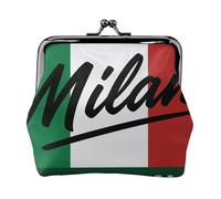 Monedero versátil con estampado de Milán, Italia, exquisita cartera pequeña para cualquier ocasión