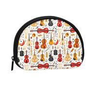 Monedero vintage con estampado de violonchelo 1 - Mini monederos para mujer, bonito bolso pequeño para monedas