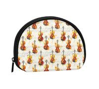 Monedero vintage con estampado de violonchelo - Mini monederos para mujer, bonito bolso pequeño para monedas