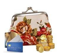 Monedero vintage estilo vintage floral cierre de beso mini monedero, blanco, Siehe Beschreibung, Ver descripción