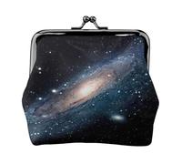 Monedero vintage para mujer, diseño de galaxia, universo, estrellas, espacio exterior, monedero, ligero, de piel sintética, para monedas y tarjetas