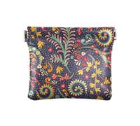 Monederos de cuero para mujer, diseño floral, sin costuras, para niñas, bolso de mano, mini estuche de cosméticos impermeable, Mandalas Floral sin costuras, 1 Size, Accesorio de viaje