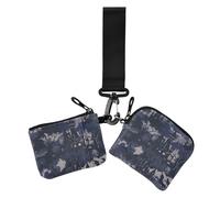 Monederos gigantes góticos para mujer, diseño de murciélago gótico para Halloween, monederos para tarjetas, funda delgada desmontable para tarjetas de crédito con llavero para el trabajo, viajes, 2