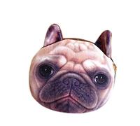 Monederos grandes para mujer, regalos de animales, monedero, bolso para llaves, bolso 3D con impresión de perro, billetera para hombre, grande, sin compartimento para monedas, E, talla única