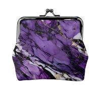 Monederos morados de mármol, carteras para cambio, para festivales y ocasiones especiales, Negro, One Size, Art Deco