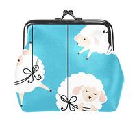 Monederos vintage con diseño de ovejas y dulces sueños, Como se muestra en la imagen, Talla única, Organizador de bolsas