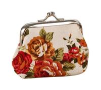 Monederos Vintage Florales con Cierre de Beso Bolso Floral Vintage con