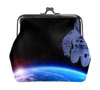 Monederos vintage para cambio, carteras, universos cosmonautas espaciales, Como se muestra en la imagen, Talla única, Organizador de bolsas