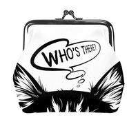 Monederos vintage para cambio, monedero, cartera, diseño de gato que mira hacia fuera, Como se muestra en la imagen, Talla única, Organizador de bolsas