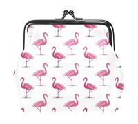 Monederos vintage para cambio, monedero, diseño de flamenco rosa, 01, Como se muestra en la imagen, Talla única, Organizador de bolsas