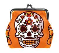 Monederos vintage para cambio, monedero, monedero, monedero, Cinco de Mayo, calavera naranja, Como se muestra en la imagen, Talla única, Organizador de bolsas