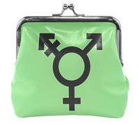 Monederos y bolsas de cuero con diseño de bandera del orgullo transgénero israelí con diseño de bandera del orgullo israelí, identidad sexual, clásico, Bandera israelí del orgullo transgénero