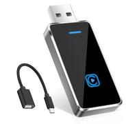 Monemey Carplay Inalámbrico, USB C/A Plug and Play, Upgrade CarPlay Dongle Convierte Cable a Inalámbrico para iPhone, Compatible con Apple iPhone iOS 10+ y Coches con CarPlay