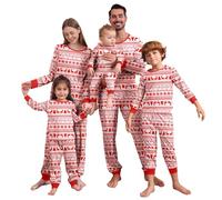 MoneRffi Pijamas Navidad Familia,Pijama Familiar a Juego,Pijama Natal Familia,Pijamas Navideños Familiares para Mujere Hombre Niños Bebé(47,Mujeres,XL)