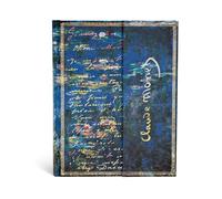 Paperblanks Cuaderno de tapa dura Monet, Water Lilies – Ultra sin líneas