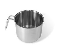 Moneta Allegro - Hervidor de leche de 12 cm de acero inoxidable para todos los fuegos, 1,3 litros