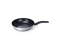 Moneta Connection Base, Wok 1 Mango, Aluminio antiadherente doble resistencia, Libro de recetas en el código QR, 28 cm