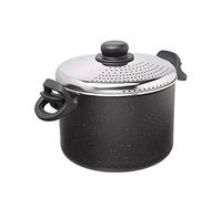 Moneta Cuecepasta Etnea con tapa de cierre, cacerola para espaguetis, apta para lavavajillas, 22 cm (no compatible con inducción)