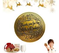 Moneta D'oro di Babbo Natale Grazie per il Latte e i Biscotti, moneta ricordo per Bambini, ricordo in lega D'oro per riempire le calze, Regalo per la benedizione Della famiglia e Souvenir (1PC)