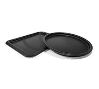 Moneta Eden - Juego de pizza y bandeja baja de aluminio reciclado de latas, 100% fabricado en Italia