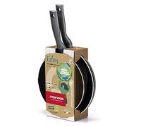 Moneta Eden - Juego de sartenes de 24-28 cm de aluminio reciclado de latas. 100% fabricado en Italia.