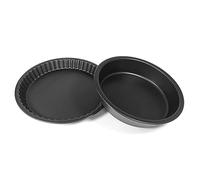 Moneta Eden - Juego de tartas y moldes de aluminio reciclados de latas, gris, 32 x 32 x 6,5 cm