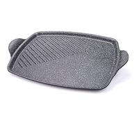 Moneta Gusto Griglia - Parrilla rectangular, de aluminio, Gris, 35x25 cm