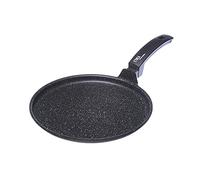 Moneta Placa Alluflon Etnea, antiadherente de aluminio con efecto piedra, 24 cm, negra (no por inducción)