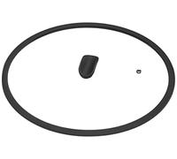 Moneta Tapa de Vidrio Templado con Borde de Silicona, Resistente a Altas Temperaturas, Apta para el Lavavajillas, 32 cm