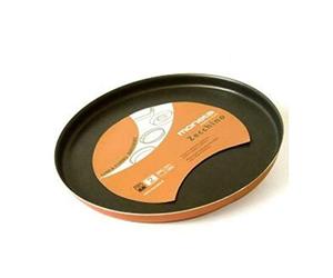 Moneta Zecchino Bandeja de horno para pizza, Aluminio antiadherente, Cobre, 32 cm