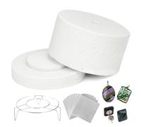 Monetais 22 unids/Set Horno microondas 7, 7 × 4, 3 Pulgadas Mini Horno con 10 Hojas y Juntas para cerámica, fusión de Vidrio, joyería DIY artesanía cerámica