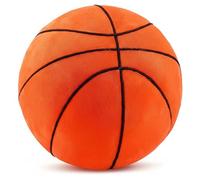 Monetais Almohada de Baloncesto, Animal de Peluche de Baloncesto, Almohada de Pelota Deportiva Naranja Realista de 9 Pulgadas para decoración del hogar y acogedora