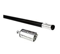 Monetais Bastón con Apariencia de Metal, Accesorio para Truco, Varita telescópica para Trucos, Accesorios Extensibles Extensibles, Personal de Bolsillo, Negro, Bo Staff