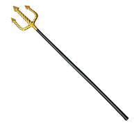 Monetais Devil Fork Tridente del Diablo de 48, 4 Pulgadas para Accesorios de Disfraces de Halloween Disfraz de Horquilla de Lanza de tridente de 3 Secciones Desmontable para Adultos y niños