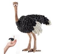 Monetais Estatua de Avestruz, Figuras realistas de Animales de Avestruz, Modelo de Animales Salvajes simulados para niños y niñas