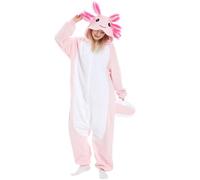 Monetais Fluffy Axolotl Onesie Robe para Halloween Cosplay, Mujer M