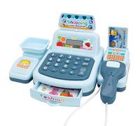 Monetais Juguete de Caja registradora para niños de 3 a 5 años: Interactivo con escáner, Juego de simulación, Aprendizaje de conteo, impresión de Recibos, Juego imaginativo
