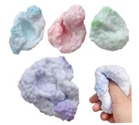 Monetais Squish Balls, 4 Bolas de estrés al vacío moldeables, Bola de estrés de UVA Suave y Flexible, Juguetes para apretar para aliviar el para Adultos, vacío para niños